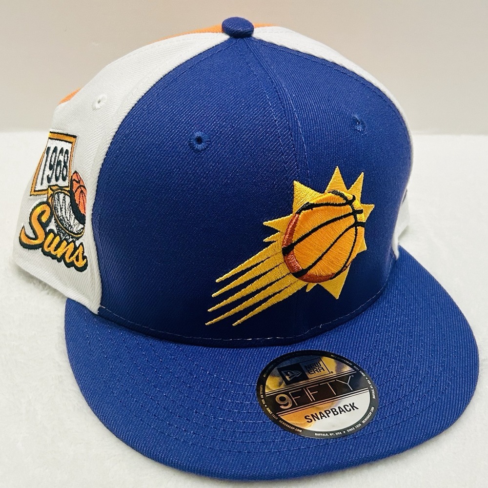 New Era Phoenix Suns Pop Panel 9FIFTY Snapback Hat Cap Adjustable Purpleβ NBA